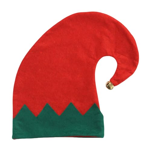 Ukbzxcmws Fröhliche Mütze Weihnachten Slouch Caps Mit Glöckchen Koboldmütze Urlaub Unisex Wear Kindermütze Für Bühnenbekleidung von Ukbzxcmws