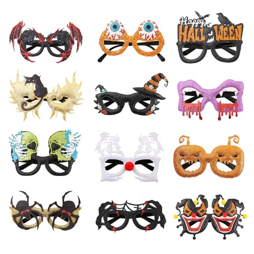 Ukbzxcmws Halloween Kostüm Brille Neuartige Brille Dressing Brille Brille Für Erwachsene Kostüme von Ukbzxcmws