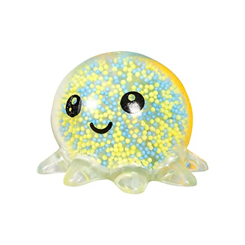 Ukbzxcmws Hand Dehnbares Spielzeug Squeeze Octopus LED Ball Sensory Neuheit Gag Stress Release Requisiten von Ukbzxcmws