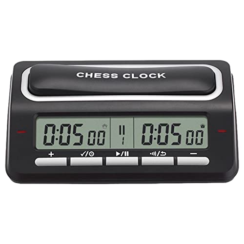 Ukbzxcmws Schachuhr Timer Professioneller Spieltimer Verzögerungsalarm Schachbrettspiel von Ukbzxcmws