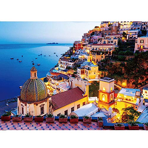 1000 Stück Puzzle - Amalfi Coast - Erwachsene Teenager Kinder Puzzle Großes Puzzle Spielzeug Geschenk Pädagogisch Intellektuell Dekomprimieren Spaß Familienspiel von Ulalaza