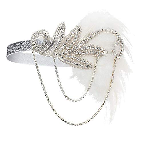 Karneval Feather Headpiece Showgirl Stirnband Roaring 20er Jahre 1920er Jahre Flapper Head Band Vintage Gatsby Party Zubehör Karneval Feather Headpiece Showgirl Stirnband Roaring 20er Jahre 1920er Jahre Flapper Head Band Vintage Gatsby Party Zubehör von Ulalaza