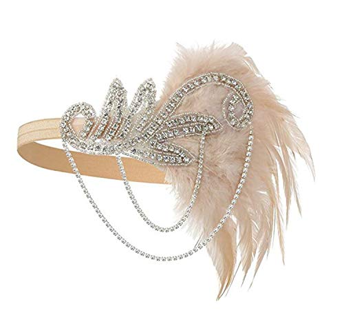 Karneval Feather Headpiece Showgirl Stirnband Roaring 20er Jahre 1920er Jahre Flapper Head Band Vintage Gatsby Party Zubehör Karneval Feather Headpiece Showgirl Stirnband Roaring 20er Jahre 1920er Jahre Flapper Head Band Vintage Gatsby Party Zubehör von Ulalaza