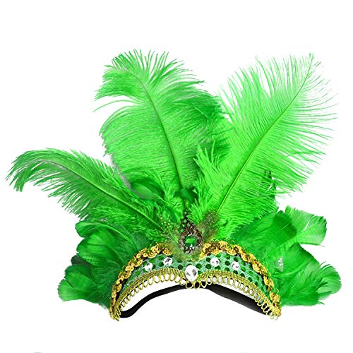 Karneval Feather Headpiece Showgirl Stirnband Roaring 20er Jahre 1920er Jahre Flapper Head Band Vintage Gatsby Party Zubehör Karneval Feather Headpiece Showgirl Stirnband Roaring 20er Jahre 1920er Jahre Flapper Head Band Vintage Gatsby Party Zubehör von Ulalaza