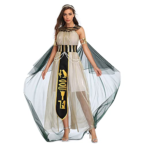 Ulalaza Cosplay-Kostüm für Damen, Cleopatra, griechische Göttin, antike römische Kriegerin, Uniform-Outfit für Halloween-Party von Ulalaza