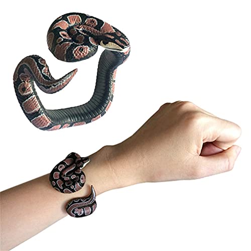 Ulalaza Einstellbare Simulation Schlange Armband PVC Python Halloween Streiche Spielzeug Party Supplies von Ulalaza