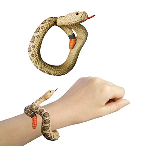 Ulalaza Einstellbare Simulation Schlange Armband PVC Python Halloween Streiche Spielzeug Party Supplies von Ulalaza