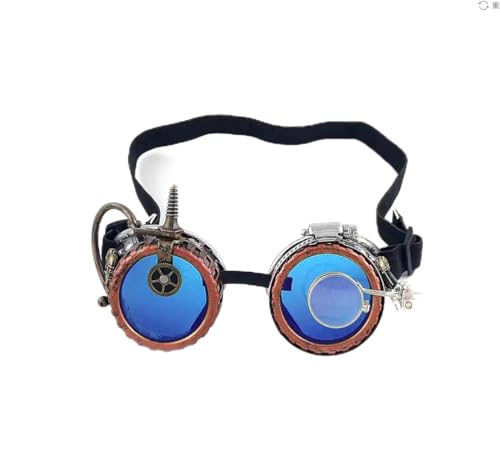 Ulalaza Vintage Steampunk Brille Brille Viktorianisch Retro Cyberpunk Gothic Cosplay von Ulalaza