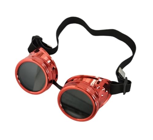 Ulalaza Vintage Steampunk Brille Brille Viktorianisch Retro Cyberpunk Gothic Cosplay von Ulalaza