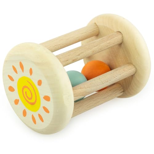 Ulanik Rassel Regenbogen, Kleinkinder Montessori Spielzeug ab 1 Jahr, Baby Sensorik Holzspiele Ulanik Rassel Regenbogen, Kleinkinder Montessori Spielzeug ab 1 Jahr, Baby Sensorik Holzspiele von Ulanik