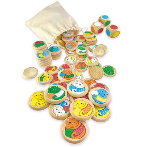 Ulanik Wo ist Meine Katze, Spiele ab 3 Jahren, Holz Brettspiele für Kinder 4, 5, 6, 7, 8 Jahre, Lernspiele ab 3 Jahre, Vorschule Spiele, Holzspiele für Kleinkinder – 56 St Ulanik Wo ist Meine Katze, Spiele ab 3 Jahren, Holz Brettspiele für Kinder 4, 5, 6, 7, 8 Jahre, Lernspiele ab 3 Jahre, Vorschule Spiele, Holzspiele für Kleinkinder – 56 St von Ulanik