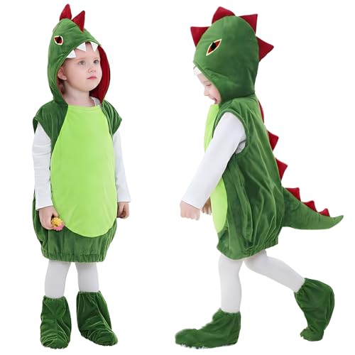 Ulikey Drachen Kostüm, Klein Kinder Kostüm, Dinosaurier Jumpsuit Kostüm， Kleinkind Geschenk für Fasching Karneval Kleinkinder kostüme Geburtstags Weihnachts (M) von Ulikey