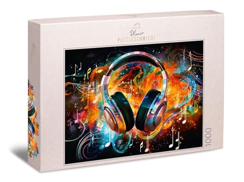 Ulmer Puzzleschmiede - 1000 Teile Puzzle Sound-Effekte - Lebendiges Kunstwerk mit Musik in Farben, energiegeladen und kreativ - Qualität Made in Germany Ulmer Puzzleschmiede - 1000 Teile Puzzle Sound-Effekte - Lebendiges Kunstwerk mit Musik in Farben, energiegeladen und kreativ - Qualität Made in Germany von Ulmer Puzzleschmiede