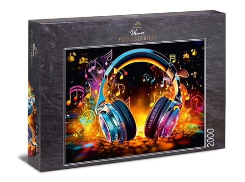 Ulmer Puzzleschmiede - 2000 Teile Puzzle Magic Music - Kreatives Effekt-Puzzle mit Musik-Symbolen und knalligen Farben Ulmer Puzzleschmiede - 2000 Teile Puzzle Magic Music - Kreatives Effekt-Puzzle mit Musik-Symbolen und knalligen Farben von Ulmer Puzzleschmiede