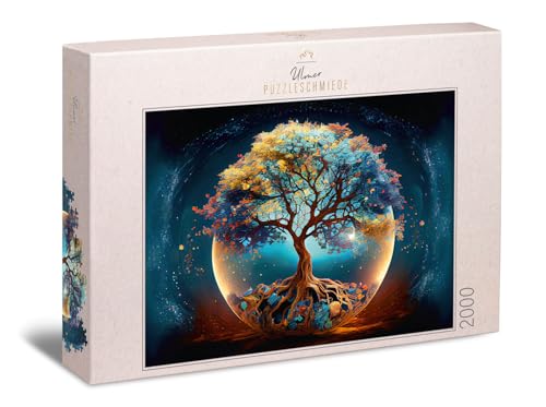 Ulmer Puzzleschmiede - Puzzle 2000 Teile „Mythischer Lebensbaum“ - Spirituelles Puzzlemotiv mit dem Baum des Lebens als Symbol für Kraft, Gesundheit & Unsterblichkeit Ulmer Puzzleschmiede - Puzzle 2000 Teile „Mythischer Lebensbaum“ - Spirituelles Puzzlemotiv mit dem Baum des Lebens als Symbol für Kraft, Gesundheit & Unsterblichkeit von Ulmer Puzzleschmiede