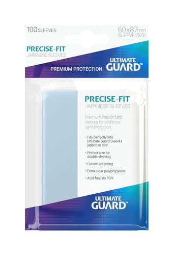 Ultimate Guard Precise-Fit Sleeves Japanische Größe Transparent (100) von Ultimate Guard