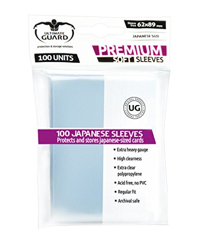 Ultimate Guard UGD010135 - Premium Soft Sleeves Japanische Größe 100, transparent von Ultimate Guard