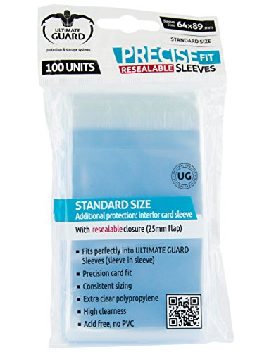 Ultimate Guard Precise-Fit Sleeves wiederverschließbar Standardgröße Transparent (100) von Ultimate Guard