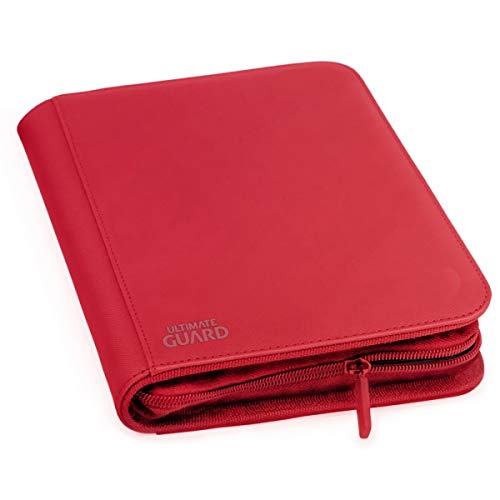 Ultimate Guard UGD010355 8 Pocket ZipFolio Xenoskin Playset Binder Kartenmappe, Einfarbig, Rot, 160-8-Pocket von Ultimate Guard