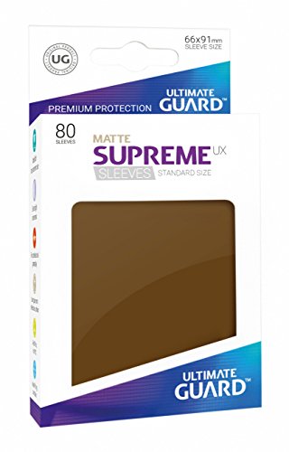 Ultimate Guard Supreme UX Sleeves Standardgröße Matt Braun (80) von Ultimate Guard