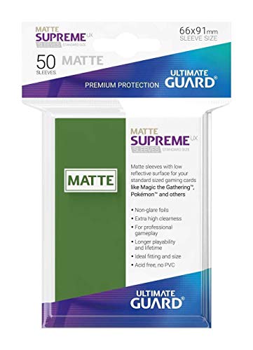 Ultimate Guard UGD010814 Supreme UX Sleeves Standardgröße Matt Grün (50) von Ultimate Guard