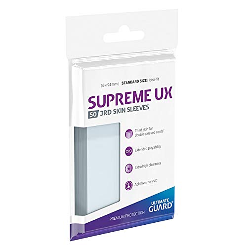 Ultimate Guard Supreme UX 3rd Skin Sleeves Standardgröße Transparent (50) von Ultimate Guard