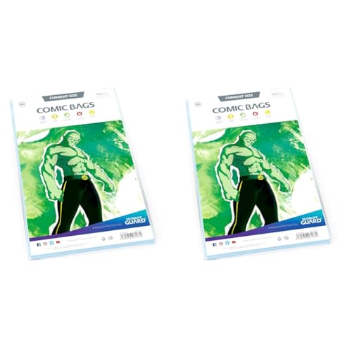 Ultimate Guard UGD020008 Comic Bags, Transparent (Packung mit 2) von Ultimate Guard