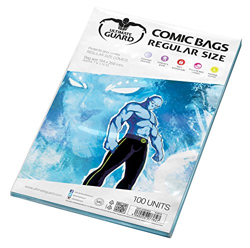 Ultimate Guard UGD020018 - Comic Bags, Regular Size, 100 Stück von Ultimate Guard