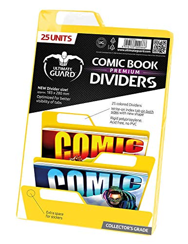 Ultimate Guard UGD020027 - Premium Comic Buch Dividers 25, gelb von Ultimate Guard