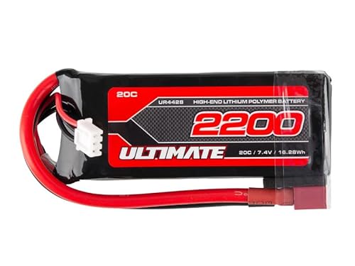 Ultimate RC LiPo Akku 7.4V 2S 2200mAh 20C Soft Case Mini Pack T-Dean von Ultimate Racing