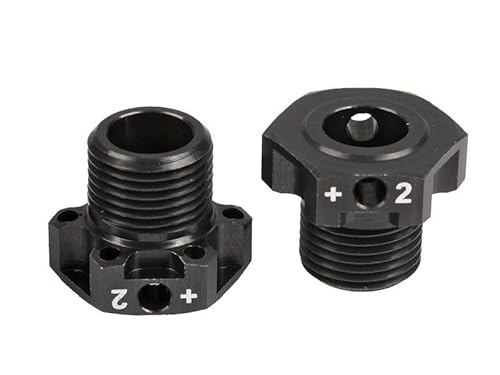 Ultimate RC Spurverbreiterung +2mm T6-7075 17mm Sechskant schwarz (2) UR1905-2 von Ultimate Racing