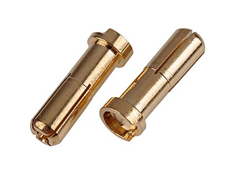 Ultimate RC Gold Stecker 5.0mm Male (2) BananaConnector 90° von Ultimate