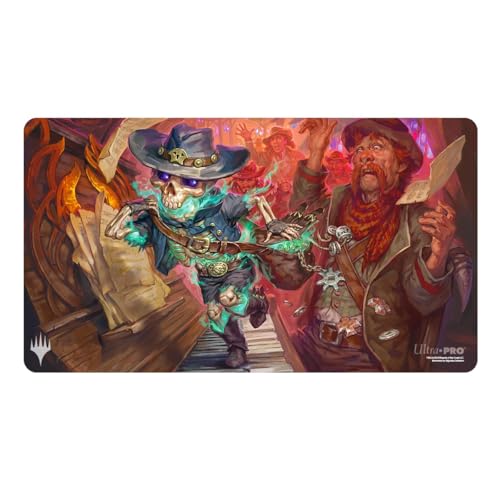 Ultra PRO - Outlaws of Thunder Junction Playmat Ft. Tinybones for Magic: The Gathering, Limited Edition, einzigartige künstlerische Sammelkarte, Gaming, TCG, Playmat-Zubehör von Ultra Pro