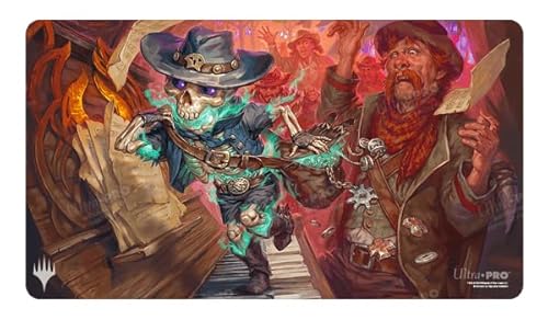 Ultra PRO - Outlaws of Thunder Junction Playmat Ft. Tinybones for Magic: The Gathering, Limited Edition, einzigartige künstlerische Sammelkarte, Gaming, TCG, Playmat-Zubehör von Ultra Pro