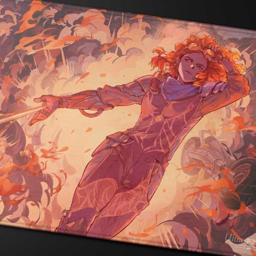 Ultra PRO - Aetherdrift Chandra's Ignition Stitched Edge Playmat für Magic: The Gathering, Verwendung als Mauspad, Schreibtischmatte, schützt MTG-Karten während des Spiels, TCG-Sammelkartenspiele von Ultra Pro