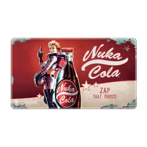 Ultra PRO - Fallout Holofoil Playmat - Nuka Cola Pinup - for Magic: The Gathering, Limited Edition Collectible Trading Tabletop Gaming Essentials Accessory Supplies von Ultra Pro