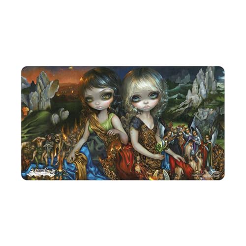 Ultra PRO Jasmine Becket-Griffith Playmat – Sinners Saints, limitierte Auflage, Sammlerstück, rutschfest, Tisch-Spielzubehör, Premium-Fantasie-Kunst-Spielmatte von Ultra Pro