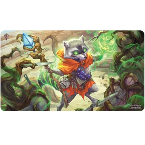 Ultra PRO Magic The Gathering Bloomburrow Playmat Featuring Bello, Bard of The Brambles and Wildsear, Scouring Maw, Gaming Accessory, Compact Playmat, Portable Design, Perfect for Tabletop Gaming von Ultra Pro