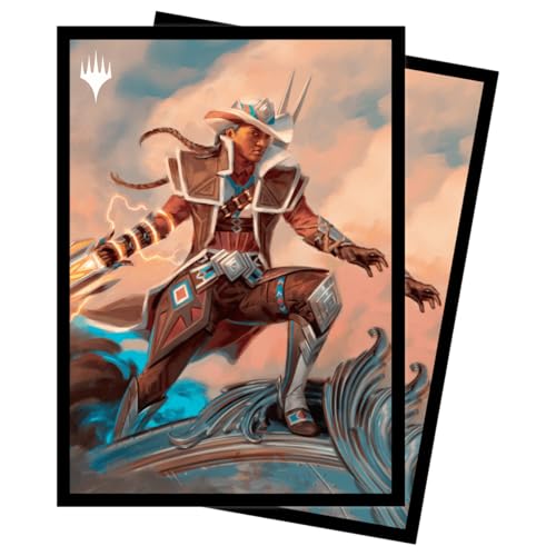 Ultra PRO - Magic: The Gathering Outlaws of Thunder Junction 100ct ChromaFuion Standard Size Card Sleeves Ft. Annie Flash, Protect & Store Your Gaming Cards, MTG Cards, Matte Finish Card Sleeves von Ultra Pro