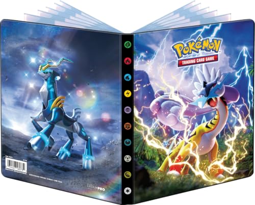 Ultra Pro - Asmodee – Pokémon Scharlach und Violett – Zeitliche Kräfte (EV05): Notizbuch mit Kartenfach – Kapazität: 80 Karten – Gesellschaftsspiele – Zubehör für Sammelkarten von Ultra Pro