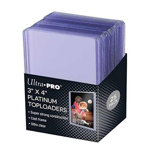 Ultra Pro 3" X 4" Ultra Clear Platinum Toploader 25ct for Pokemon, MTG, Baseball, Basketball, Football and Other Trading Deck Cards or Board Games Card Storage Ultra Pro 3" X 4" Ultra Clear Platinum Toploader 25ct for Pokemon, MTG, Baseball, Basketball, Football and Other Trading Deck Cards or Board Games Card Storage von Ultra Pro