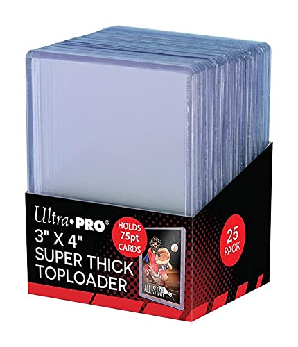 Ultra Pro Accessorie's Toploaders Superdick 7,6 x 10,2 cm, transparent, 25 Stück von Ultra Pro