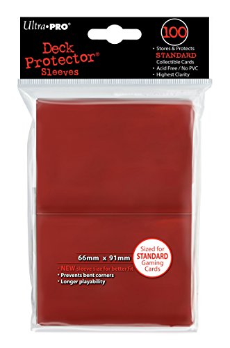 Ultra Pro Deck Protector Sleeves (100) rot von Ultra Pro