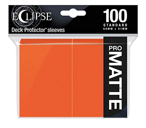 Ultra Pro E-15619 Eclipse Standard Matte Sleeves 100 Packung, Pumpkin Orange von Ultra Pro