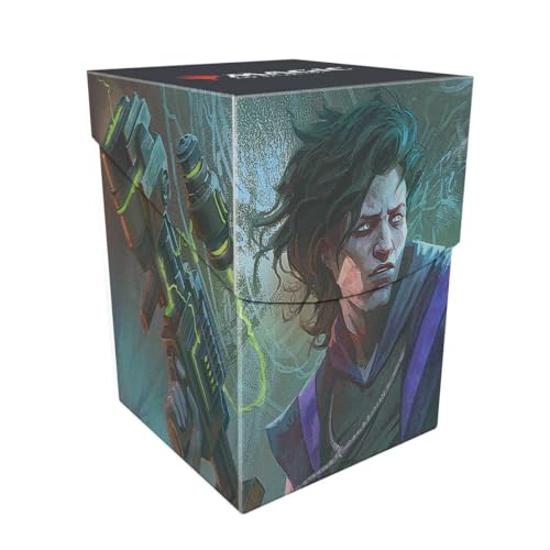 Ultra Pro - MTG Duskmourn 100+ Deck Box Commander Winter, zynischer Opportunist für Magic: The Gathering, Schützen und Aufbewahren von bis zu 100+ Double Sleeves Standardkarten für MTG, sicherer von Ultra Pro