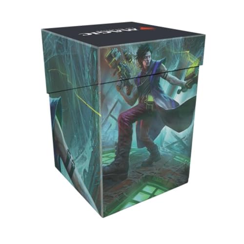 Ultra Pro - MTG Duskmourn 100+ Deck Box Commander Winter, zynischer Opportunist für Magic: The Gathering, Schützen und Aufbewahren von bis zu 100+ Double Sleeves Standardkarten für MTG, sicherer von Ultra Pro