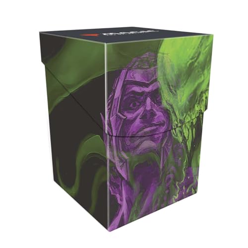 Ultra Pro - MTG Duskmourn 100+ Deck Box Ft. Tyvar, der Pummeler für Magic: The Gathering, Schützen und Aufbewahren von bis zu 100+ Double Sleeves Standardkarten für MTG, sicherer Deckel, lebendige MTG von Ultra Pro