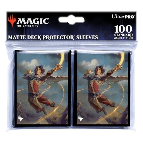 Ultra Pro - MTG Wilds of Eldraine Kellan, The FAE-Blooded (Adventure Frame) Standard Deck Protector Sleeves (100ct) Protect MTG Cards from Scuffs & Scratches, Safely Store Collectible Cards von Ultra Pro