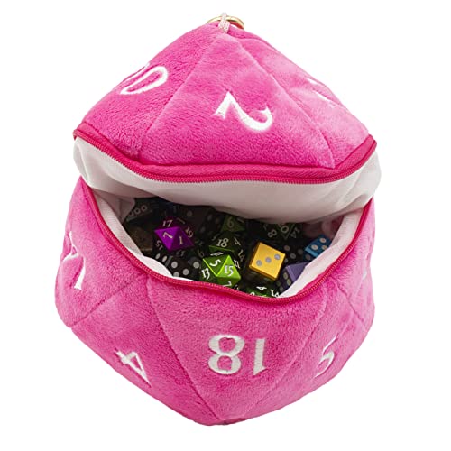 Ultra Pro UP - D20 Plush Dice Bag - Hot Pink Ultra Pro UP - D20 Plush Dice Bag - Hot Pink von Ultra Pro