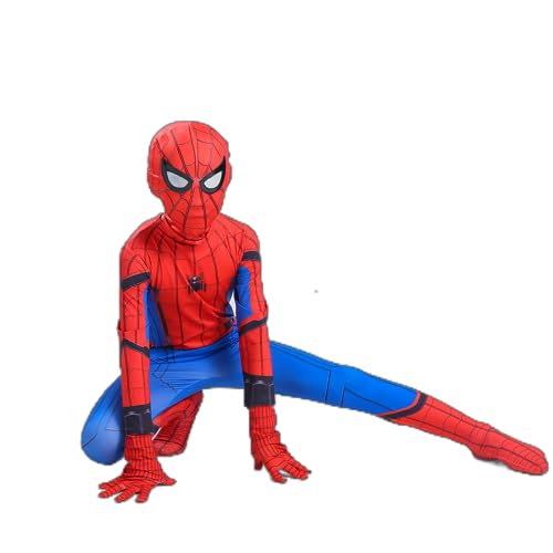 Umbrean Spider Kostüme für Kinder Outfit Eng sitzende Kleidung Overall Dress up für Weihnachten, Halloween, Party, Karneval (100cm) von Umbrean